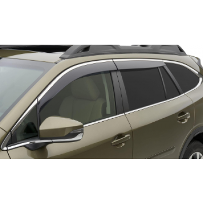 Outback Side Window Deflectors - Chrome